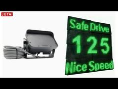 Radar de velocidade LED árabe, inglês, padrões personalizáveis, texto editável