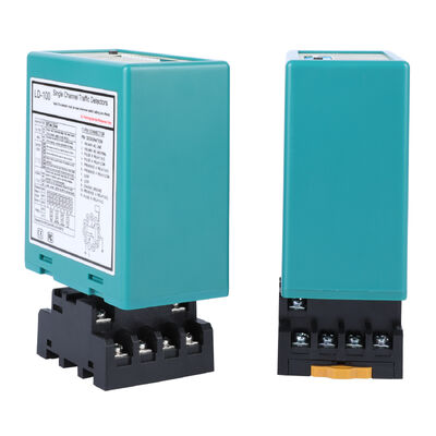 Detector de Laço Veicular Monocanal LD-100 com Faixa de 20-2000µH, 16 Níveis de Sensibilidade e Reinício Automático para Cancelas de Estacionamento