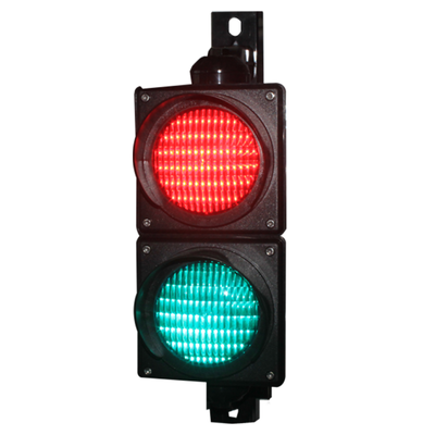 JUTAI JD112HF-C Semáforo LED Vermelho e Verde de 100mm com Proteção IP65 para Cancelas de Estacionamento e Controle de Acesso