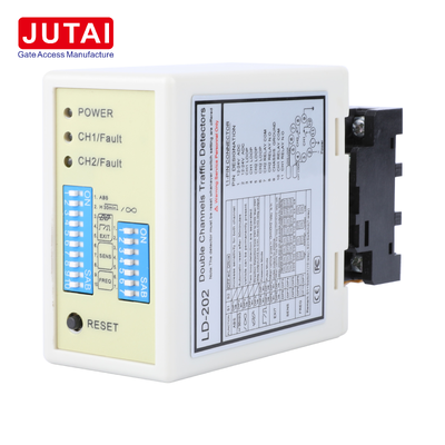 Detector de Laço Veicular Duplo Canal LD-200 LD-202 Versões AC DC para Barreira de Estacionamento e Detecção de Direção